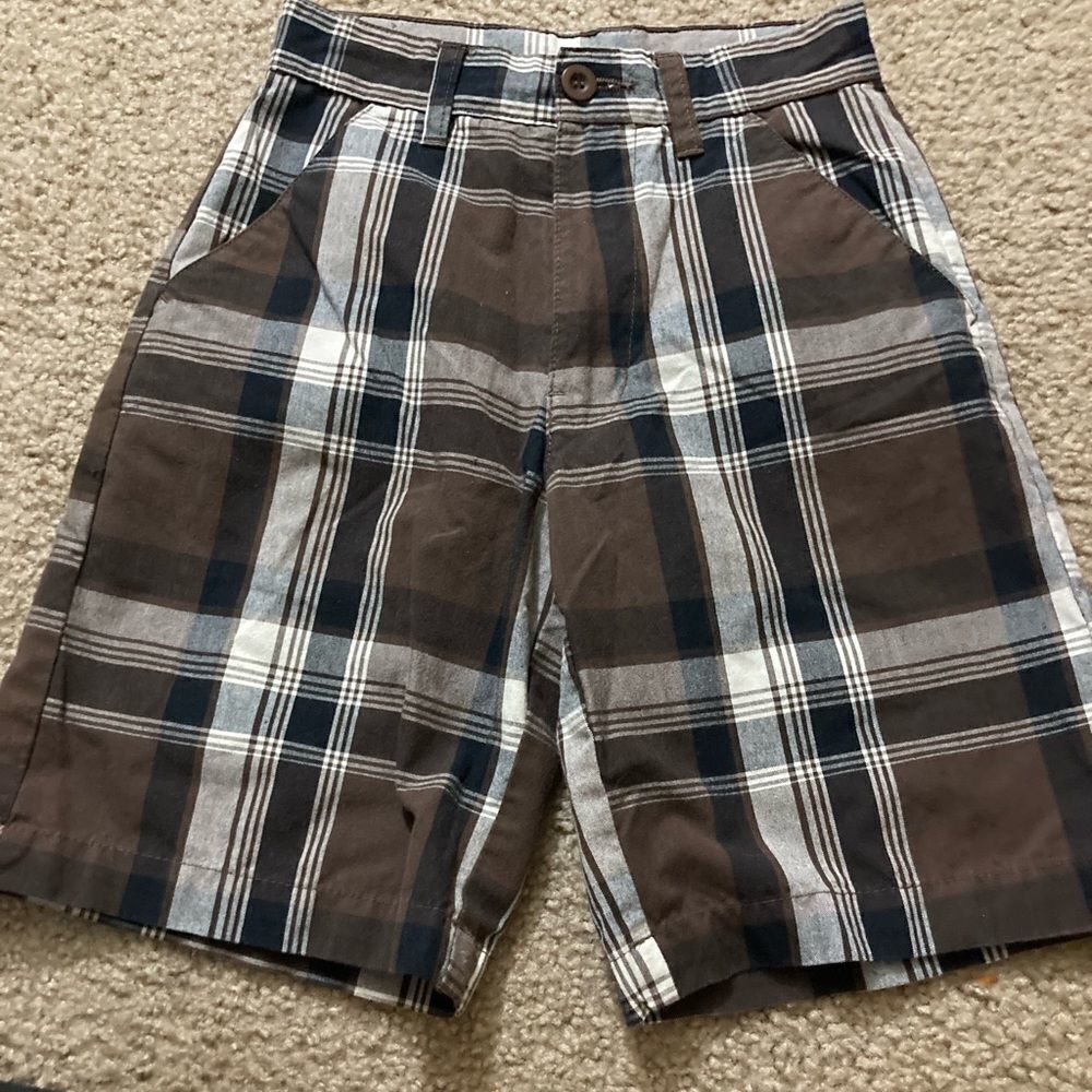 Boys Burnside Plaid Shorts